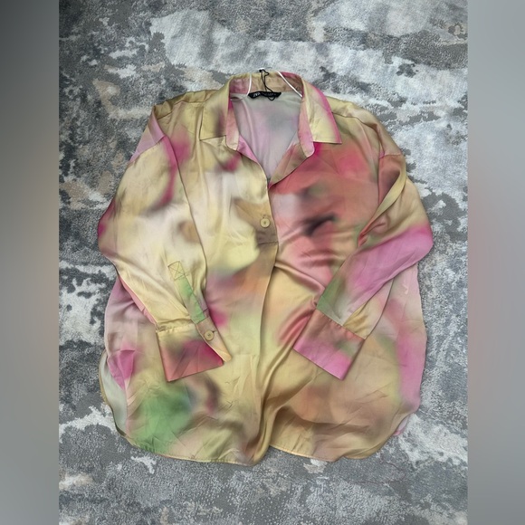 ZARA SATIN TOP - Picture 1 of 2